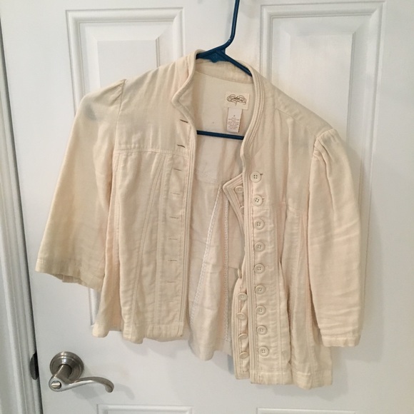ANTHROPOLOGIE Cidra Button Cotton Jacket 2 - Picture 2 of 7